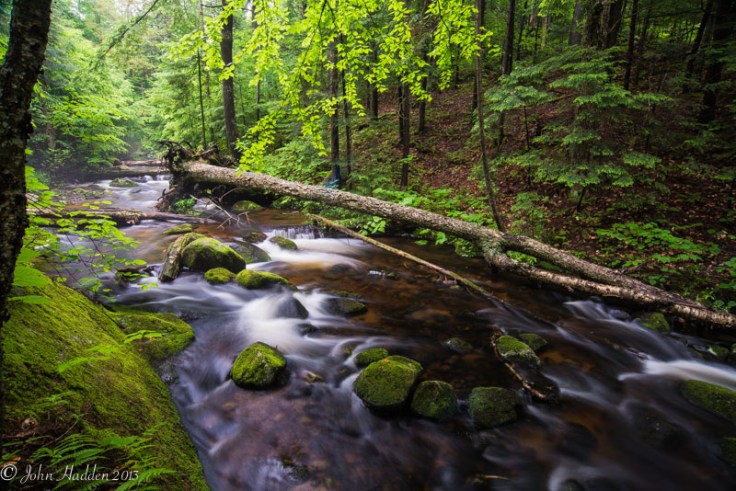 Tea colored waters flowing into Indian Lake