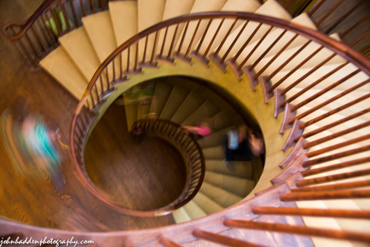 Spiral stairs in motion...