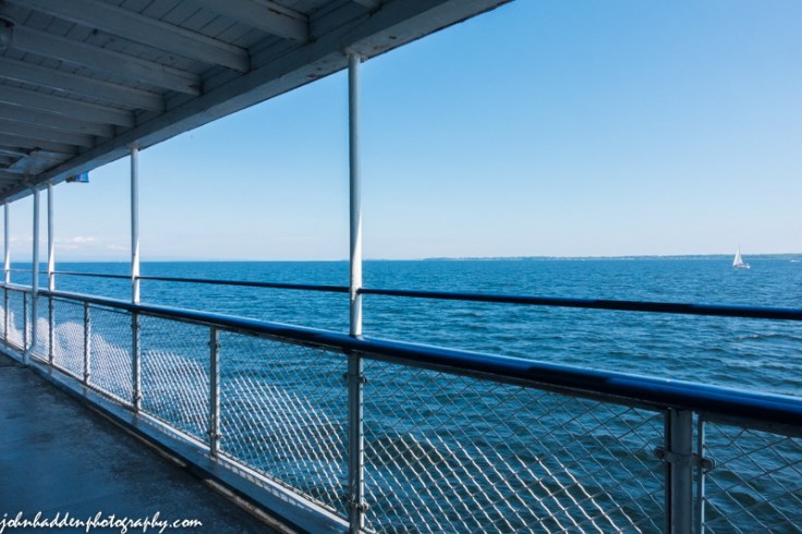 A bluebird day on Lake Champlain