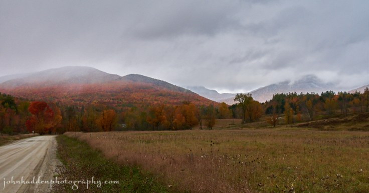 Wind Gap broods beneath low clouds and early season snow